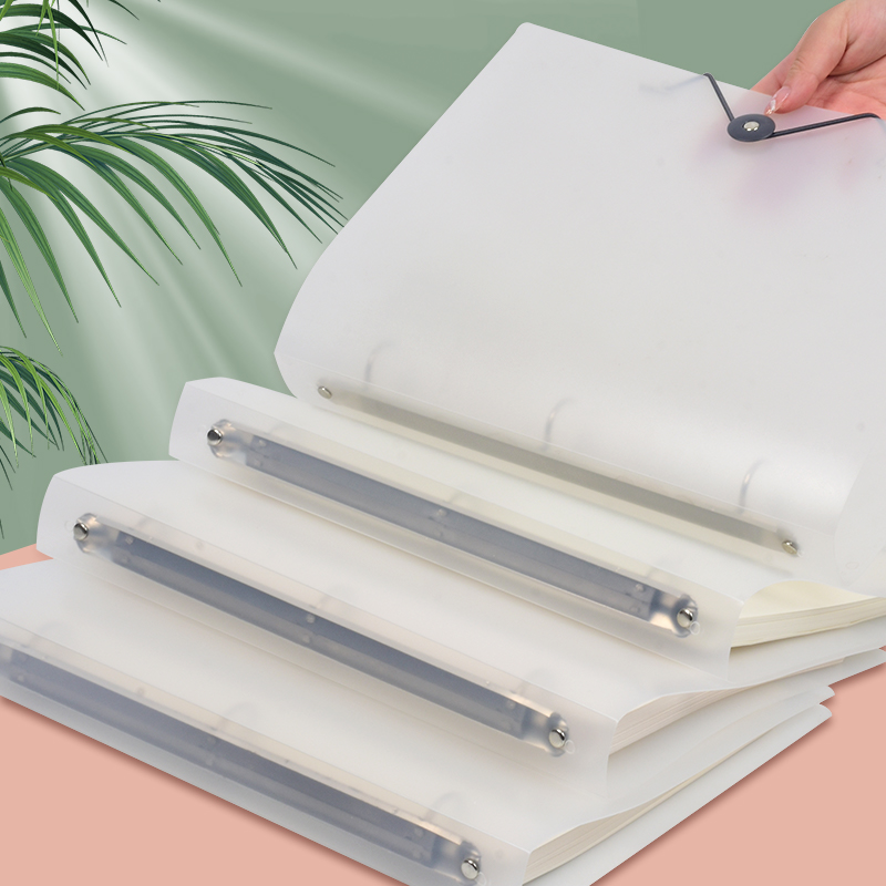 Binder Storage Box - แฟ้มใสแบบฝ้า 3 ชิ้น ขนาด A4 แบบไม่ต้องเจาะ