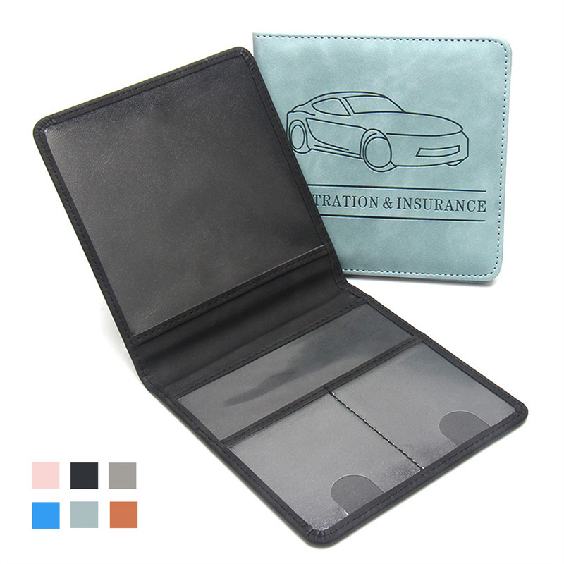 Binder Storage Box - ที่เก็บเอกสารทะเบียนรถและประกันภัย อุปกรณ์เสริมในรถยนต์ กล่องเก็บของในรถ ที่จัดระเบียบในรถ กระเป๋าใส่บัตรสำคัญในรถ