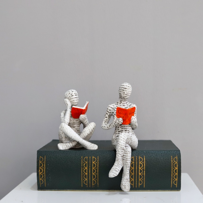 Office Furniture Brand - 1 PC, อ่านเยื่อกระดาษผู้หญิง Thinker รูปปั้นตกแต่ง, Creative
