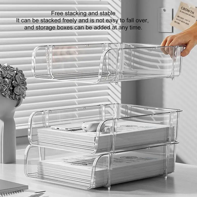 กล่องจัดระเบียบเอกสารบนโต๊ะทำง - Binder Storage Box บทวิจารณ์และราคา
