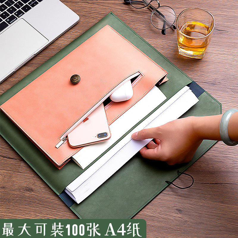 กระเป๋าแฟ้มหนัง A4 กระดาษแฟ้มก - Binder Storage Box บทวิจารณ์และราคา