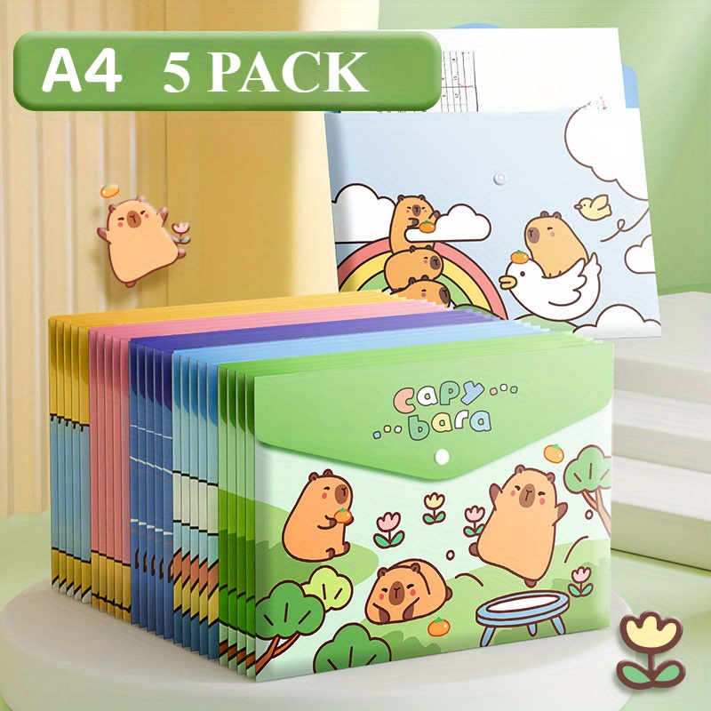5PCS A4 กระเป๋าใส่เอกสาร, กระเ - Binder Storage Box บทวิจารณ์และราคา