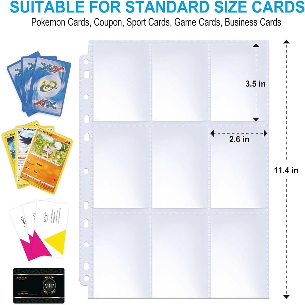แผ่นใส่การ์ดสะสมแบบ 9 ช่อง 50  - Binder Storage Box บทวิจารณ์และราคา