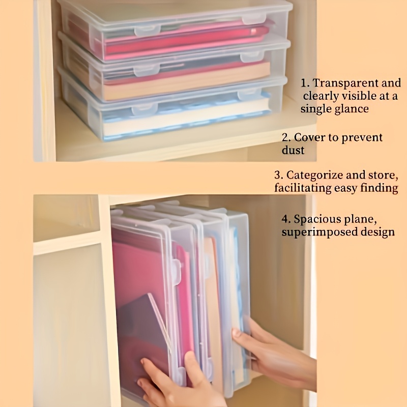 1 ชิ้น A4 กล่องเก็บของพลาสติกใ - Binder Storage Box บทวิจารณ์และราคา