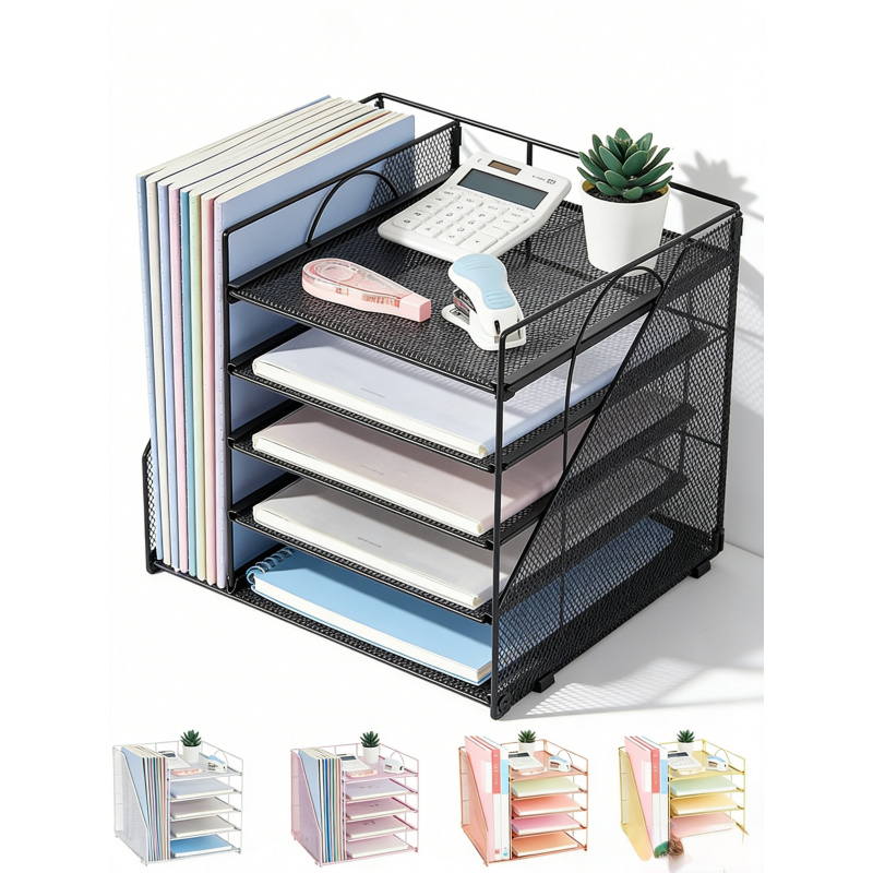 ชั้นวางเอกสารกระดาษ 5 ชั้น สำห - Binder Storage Box บทวิจารณ์และราคา