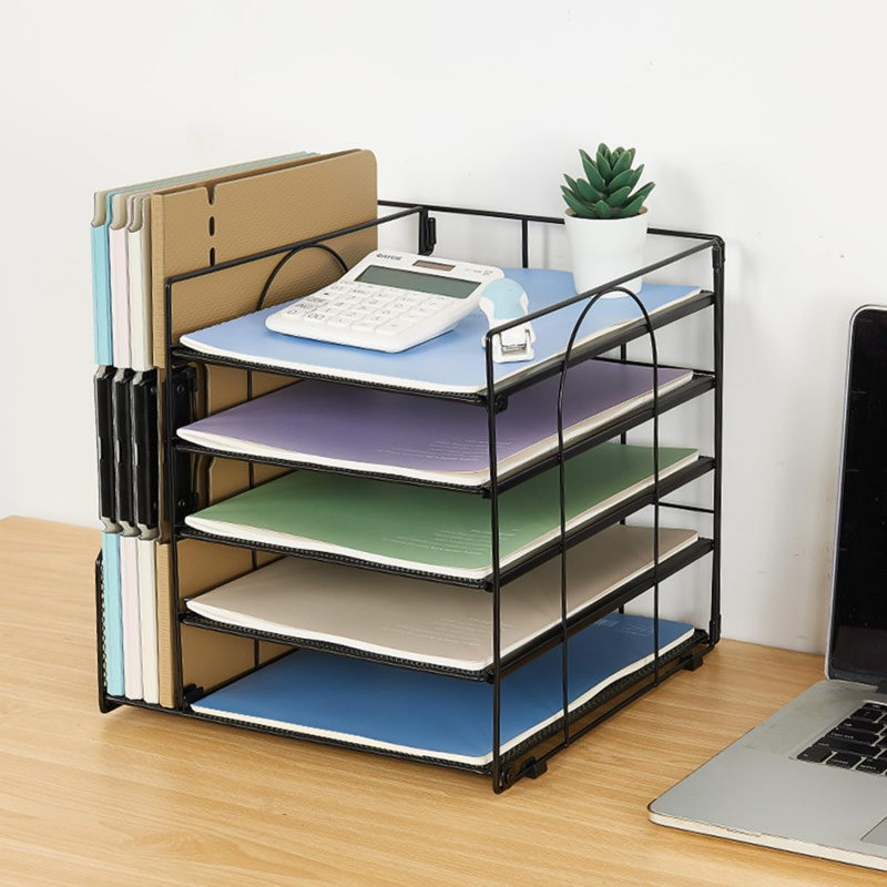 ชั้นวางเอกสารกระดาษ 5 ชั้น สำห - Binder Storage Box บทวิจารณ์และราคา