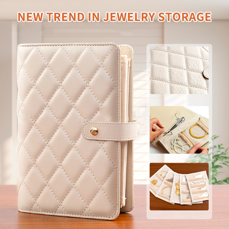 สมุดเก็บเครื่องประดับหนัง PU พ - Binder Storage Box บทวิจารณ์และราคา