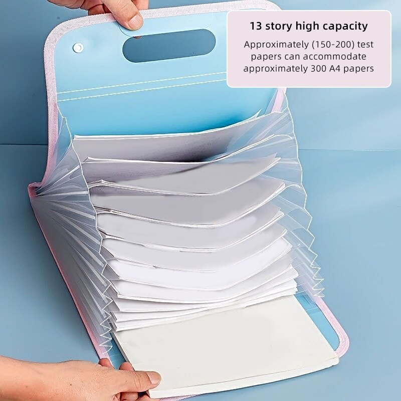 โฟลเดอร์แฟ้มขนาดพกพา13ช่องสำหร - Binder Storage Box บทวิจารณ์และราคา