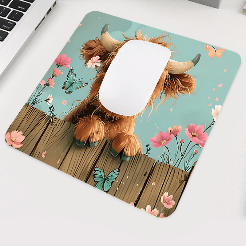 แผ่นรองเมาส์ลายวัวไฮแลนด์น่ารั - Office Furniture Brand บทวิจารณ์และราคา