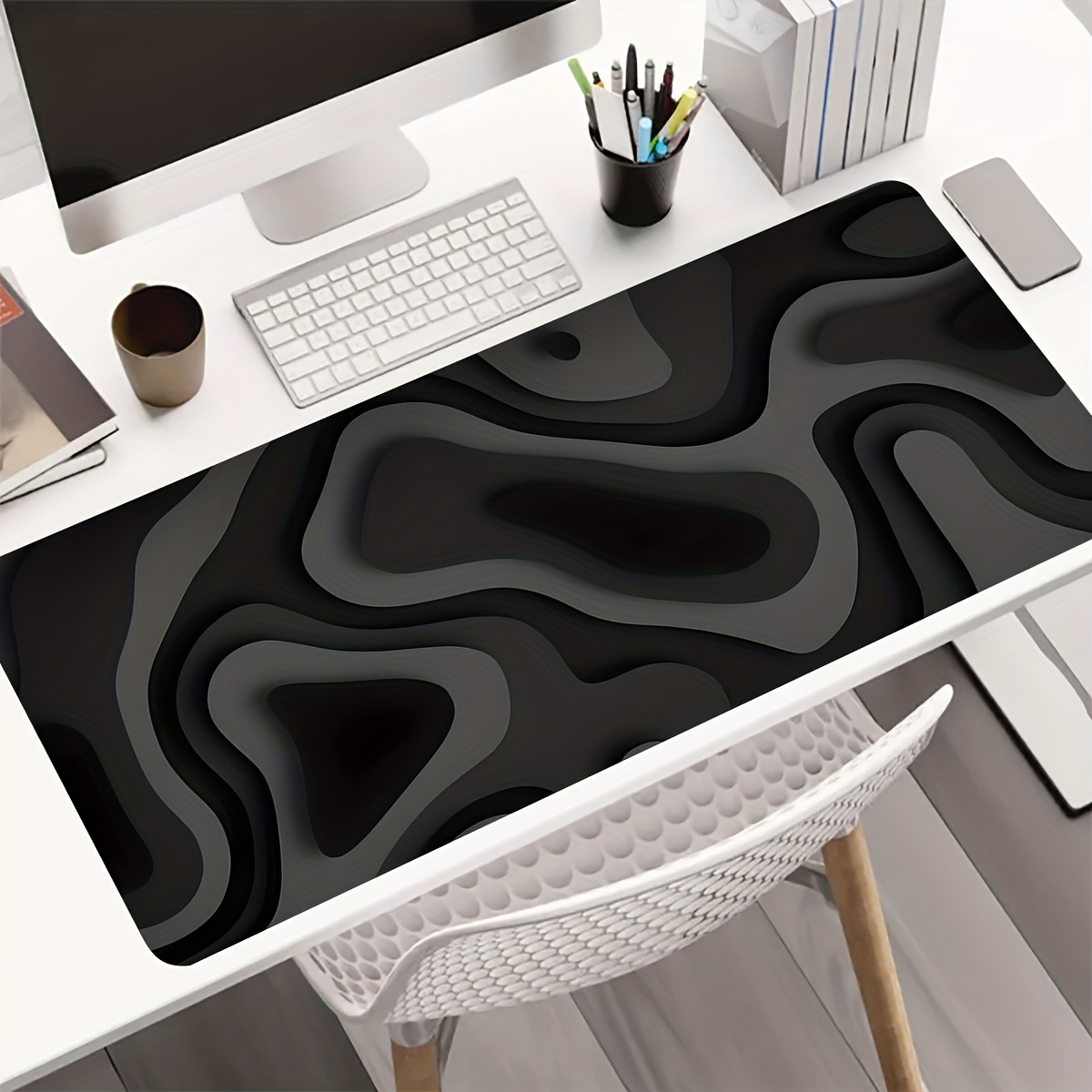 แผ่นรองเมาส์ขนาดใหญ่ลายหมุนวนส - Office Furniture Brand บทวิจารณ์และราคา