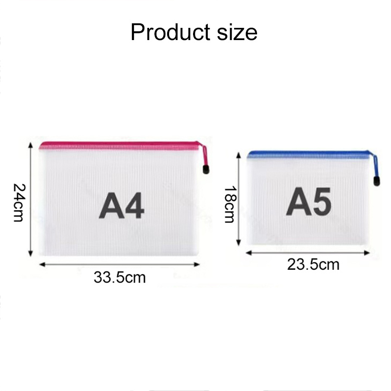 5/20PCS A4/A5 กระเป๋าซิปตาข่าย - Binder Storage Box บทวิจารณ์และราคา
