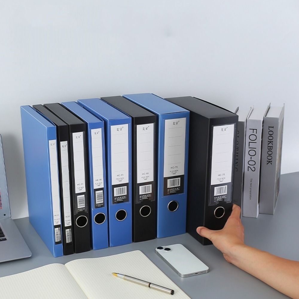 มัลติฟังก์ชั่นสีดํา A4 แฟ้มโฟล - Binder Storage Box บทวิจารณ์และราคา
