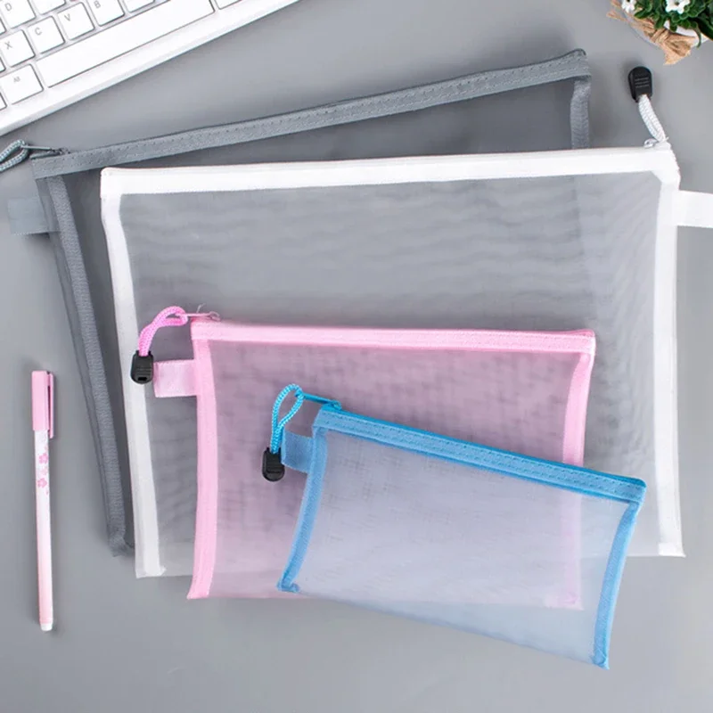 1 ชิ้น A4/A5/A6 ตาข่ายซิปกระเป - Binder Storage Box บทวิจารณ์และราคา