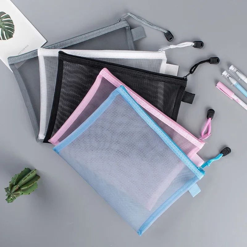 1 ชิ้น A4/A5/A6 ตาข่ายซิปกระเป - Binder Storage Box บทวิจารณ์และราคา